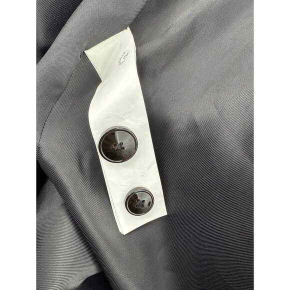 Zara Men Gray Wool Blend Mens Coat With Faux Fur Collar & Button Cuffs - Picture 12 of 12